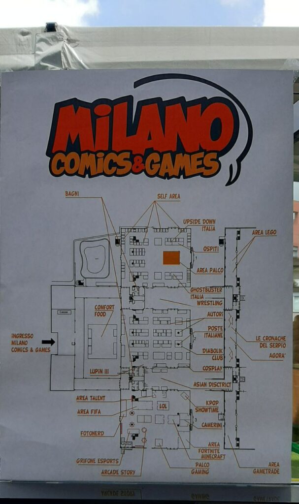 Milano Comics&Games maggio 2023 mappa