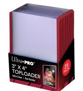 toploader red border ultrapro