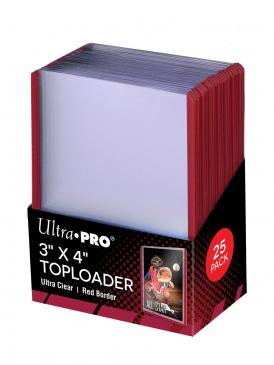 toploader red border ultrapro